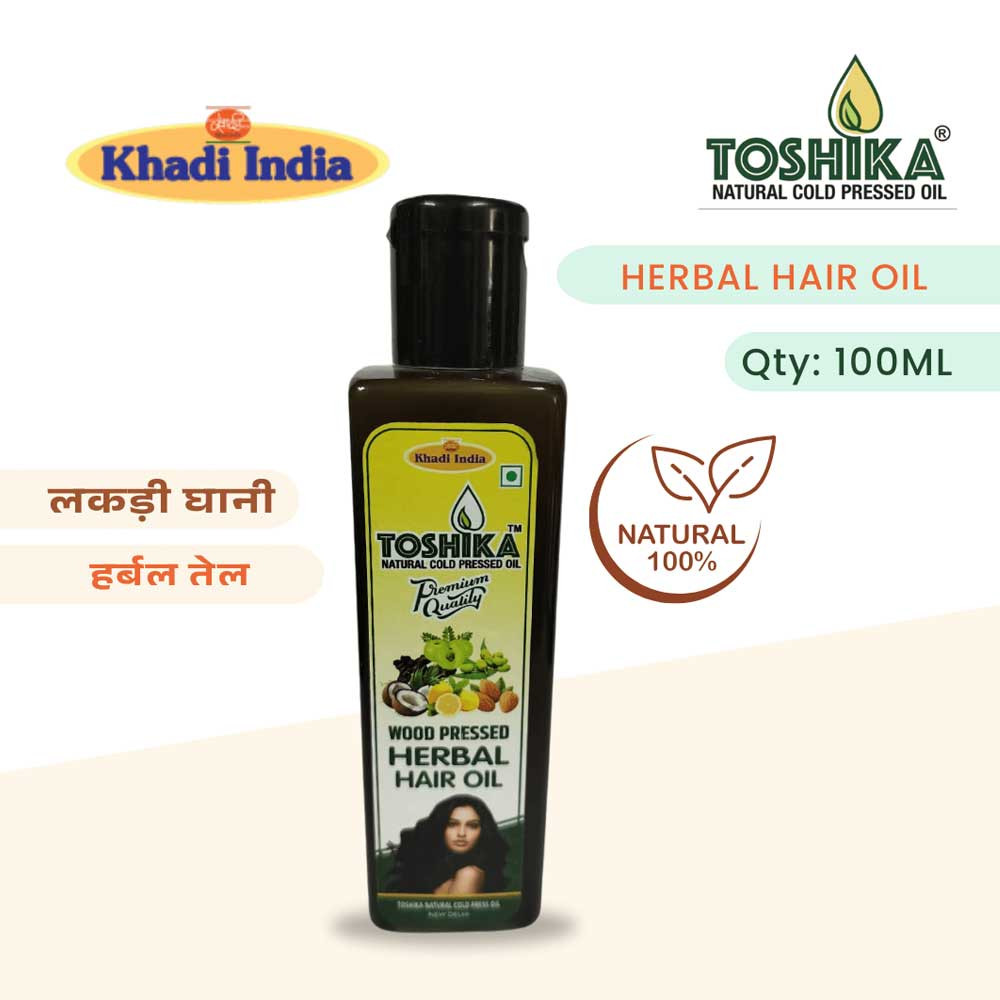 Natural Hair Care Anti Dandruff Hair oil Toshika Cold Pressed Hair Oil 100 ML Wood Pressed Herbal oil